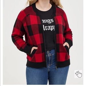 Torrid Plaid Cardigan